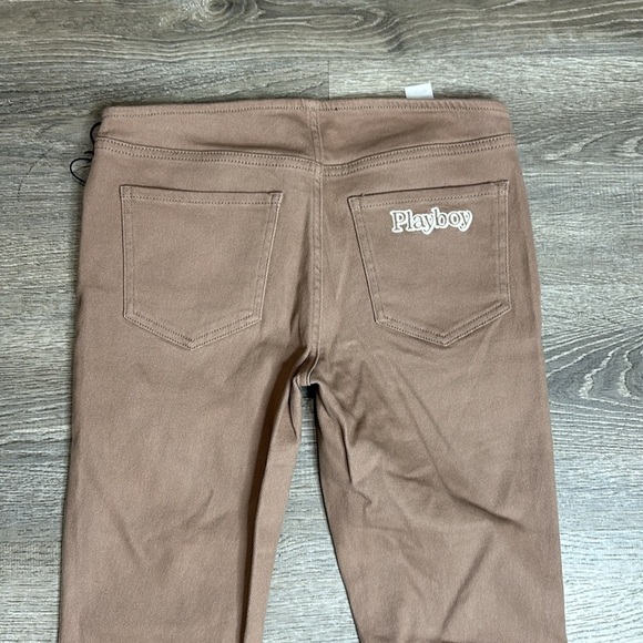 NWT Playboy by PacSun Brown No Waistband Low Rise Bootcut Jeans Sz 26 - Picture 7 of 13